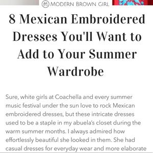 Mexican Dresses Magazine @ModernBrownGirl.com